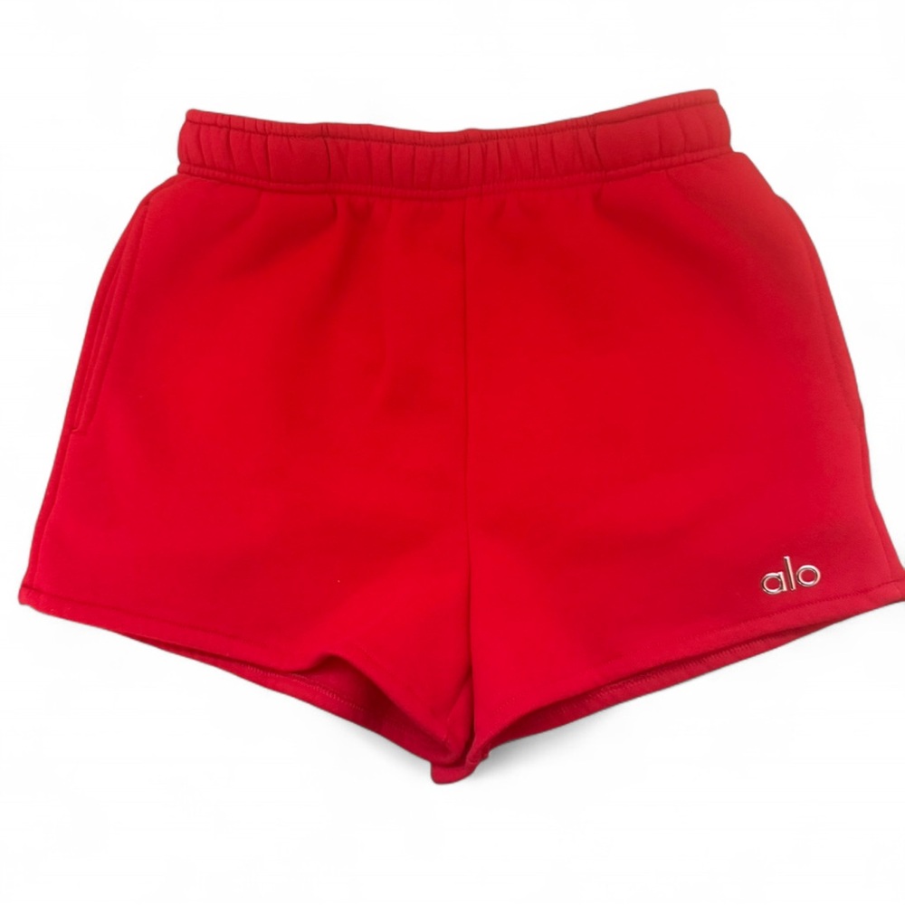 ALO Yoga Women's Bold Red Athletic Shorts